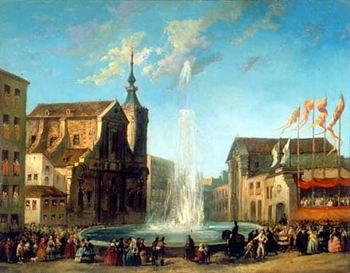 unknow artist European city landscape, street landsacpe, construction, frontstore, building and architecture. 152 Germany oil painting art